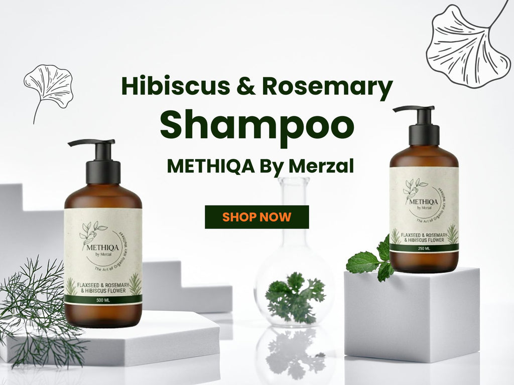 Hibiscus & Rosemary Shampoo By METHIQA By Merzal With the Scent of Rosemary & Lavender.