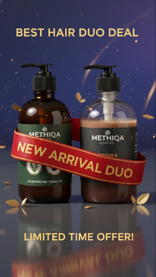 Hibiscus & Rosemary Shampoo 250ml + Rosemary & Black Seed Oil 250ml | Organic Hair Care Combo