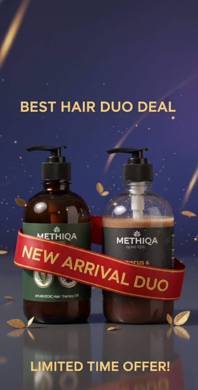 Hibiscus & Rosemary Shampoo 500ml + Rosemary & Black Seed Oil 500ml | Organic Hair Care Combo