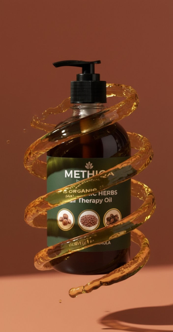 METHIQA: 15 Organic Herbs Hair Therapy Oil-500 ML