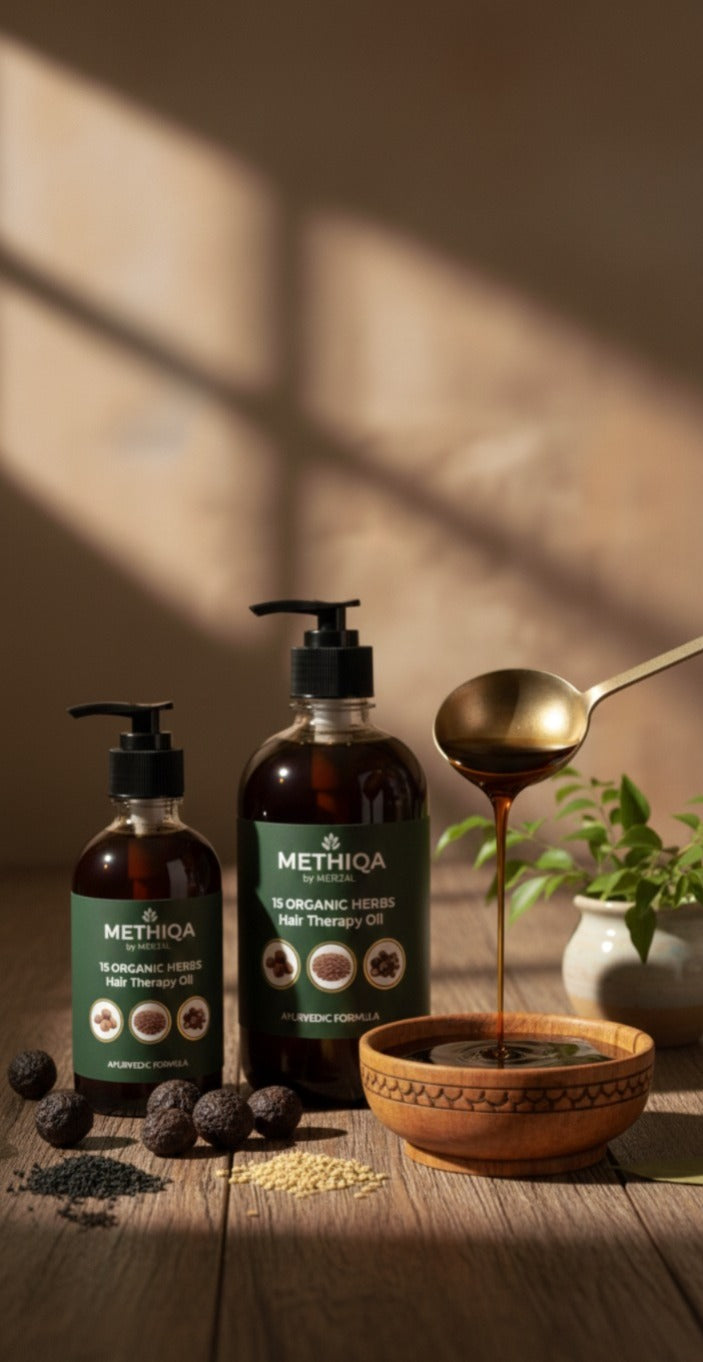 METHIQA: 15 Organic Herbs Hair Therapy Oil