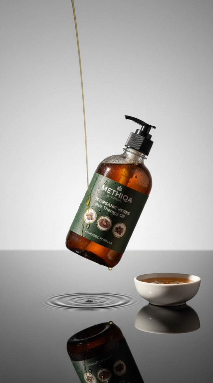 METHIQA: 15 Organic Herbs Hair Therapy Oil-250 ML